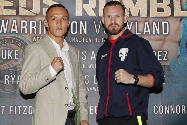 Josh Warrington (left) found a way to win inside the distance on Saturday.