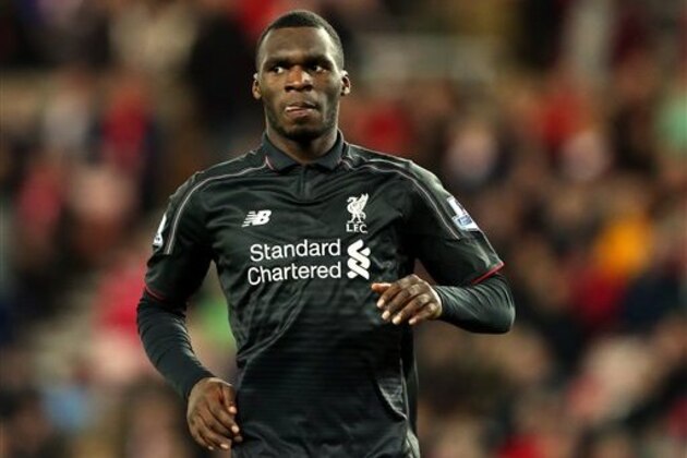 Liverpool's Christian Benteke celebrates his goal during the English Premier League soccer match between Sunderland and Liverpool at the Stadium of Light, Sunderland, England, Wednesday, Dec. 30, 2015. (AP Photo/Scott Heppell)
