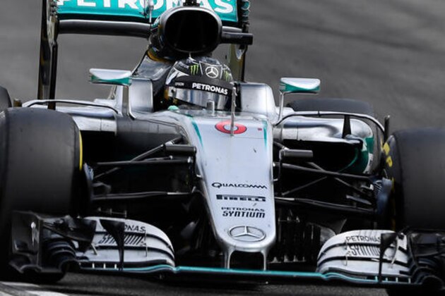 Mercedes driver Nico Rosberg of Germany steers his car during the German Formula One Grand Prix in Hockenheim, Germany, Sunday, July 31, 2016. (AP Photo/Jens Meyer)