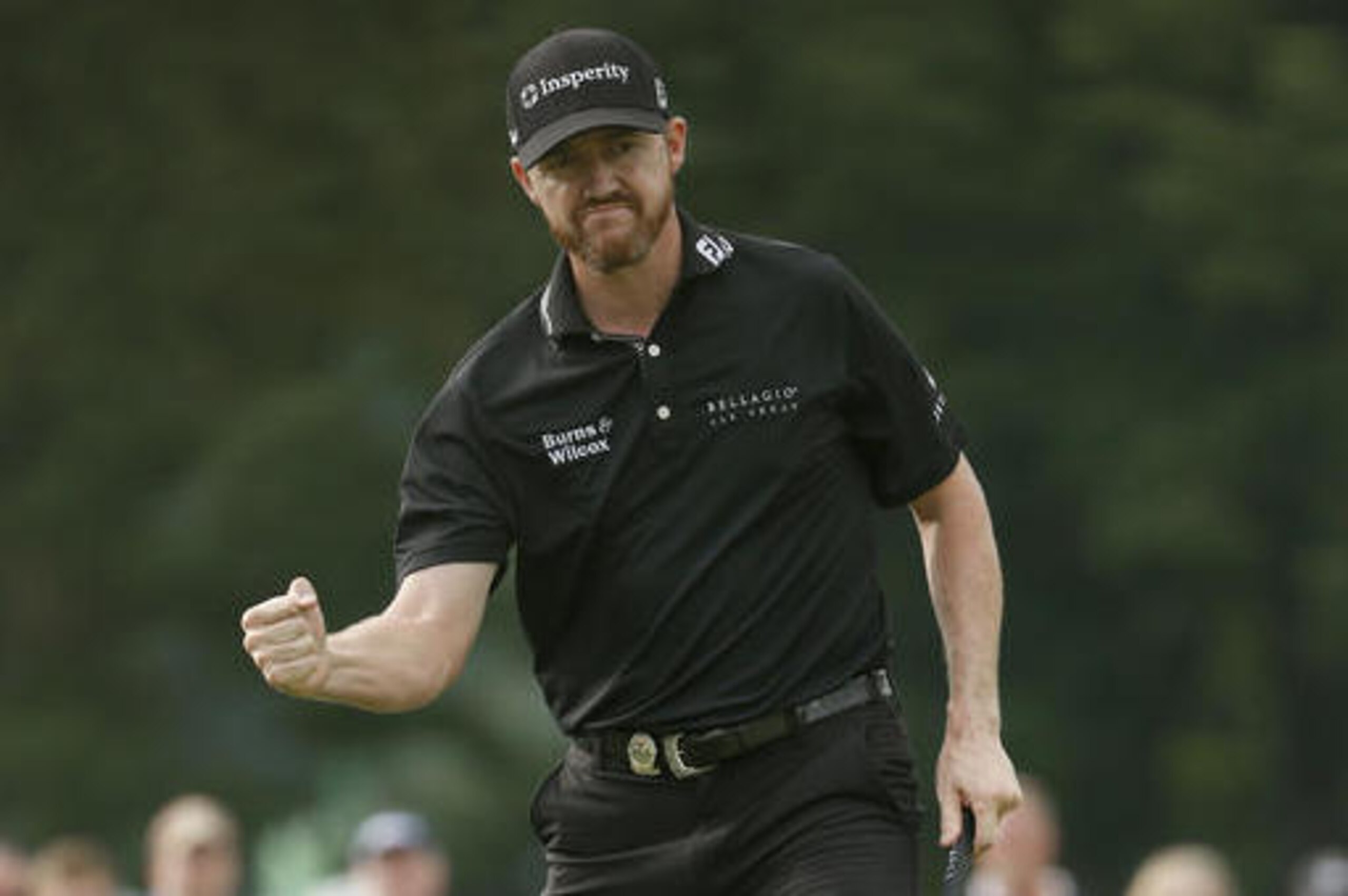 Jimmy Walker reacts to his birdie putt on the 11th hole during the final round of the PGA Championship golf tournament at Baltusrol Golf Club in Springfield, N.J., Sunday, July 31, 2016. (AP Photo/Mike Groll) Jimmy Walker reacts to his birdie putt on the 11th hole during the final round of the PGA Championship golf tournament at Baltusrol Golf Club in Springfield, N.J., Sunday, July 31, 2016. (AP Photo/Mike Groll)