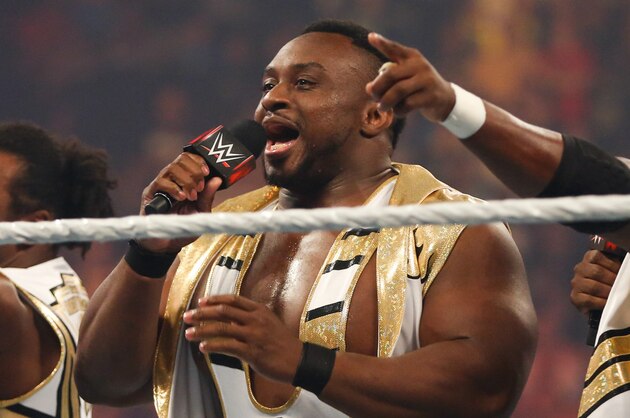 NEW YORK, NY - AUGUST 23:  New Day enter the ring at the WWE SummerSlam 2015  at Barclays Center of Brooklyn on August 23, 2015 in New York City.  (Photo by JP Yim/Getty Images)