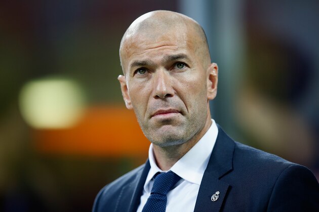 MILAN, ITALY - MAY 28:  Head coach Zinedine Zidane of Real Madrid looks on prior to the Champions League final match between Real Madrid and Club Atletico de Madrid at Stadio Giuseppe Meazza on May 28, 2016 in Milan, Italy.  (Photo by Boris Streubel/Getty Images)