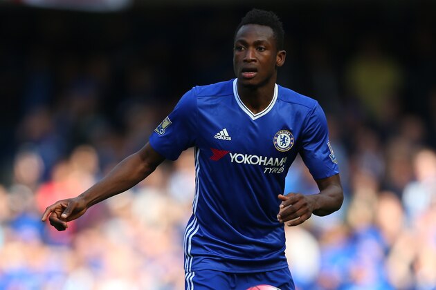 LONDON, ENGLAND - MAY 15: Baba Rahman of Chelsea during the Barclays Premier League match between Chelsea and Leicester City at Stamford Bridge on May 15, 2016 in London, England. (Photo by Catherine Ivill - AMA/Getty Images)
