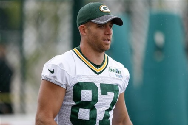 Green Bay Packers wide receiver Jordy Nelson during NFL football training camp, Thursday, July 28, 2016, in Green Bay, Wis. (AP Photo/Matt Ludtke)