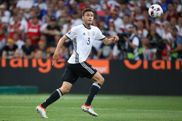 MARSEILLE, FRANCE - JULY 7: Jonas Hector of Germany in action during the UEFA Euro 2016 semi-final match between Germany and France at Stade Velodrome on July 7, 2016 in Marseille, France. (Photo by Jean Catuffe/Getty Images)