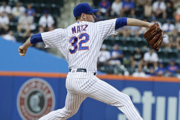 New York Mets' Steven Matz delivers a pitch during the first inning of a baseball game against the Colorado Rockies on Friday, July 29, 2016, in New York. (AP Photo/Frank Franklin II)