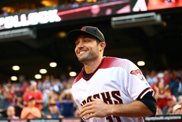 Apr 4, 2016; Phoenix, AZ, USA; Arizona Diamondbacks outfielder A.J. Pollock prior to the game against the Colorado Rockies during Opening Day at Chase Field. Mandatory Credit: Mark J. Rebilas-USA TODAY Sports