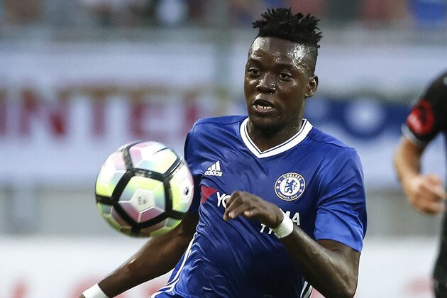 VELDEN, AUSTRIA - JULY 20:  Bertrand Traore (L) of Chelsea in action during the friendly match between WAC RZ Pellets and Chelsea F.C. at Worthersee Stadion on July 20, 2016 in Velden, Austria. (Photo by Srdjan Stevanovic/Getty Images)