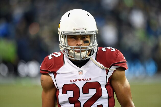 SEATTLE, WA - NOVEMBER 15:  Tyrann Mathieu #32 of the Arizona Cardinals looks on prior to the game between the Seattle Seahawks and the Arizona Cardinals at CenturyLink Field on November 15, 2015 in Seattle, Washington.  (Photo by Steve Dykes/Getty Images)