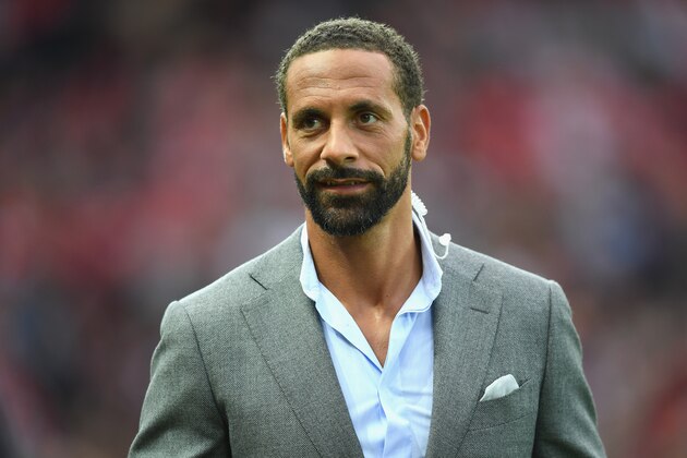 MANCHESTER, ENGLAND - AUGUST 03: Rio Ferdinand looks on during the Wayne Rooney Testimonial match between Manchester United and Everton at Old Trafford on August 3, 2016 in Manchester, England. (Photo by Michael Regan/Getty Images) MANCHESTER, ENGLAND - AUGUST 03: Rio Ferdinand looks on during the Wayne Rooney Testimonial match between Manchester United and Everton at Old Trafford on August 3, 2016 in Manchester, England. (Photo by Michael Regan/Getty Images)