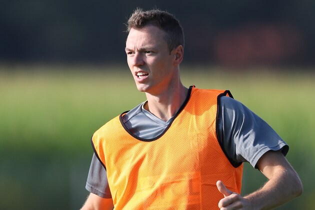 VENLO, NETHERLANDS - JULY 21: Jonny Evans of West Bromwich Albion during the West Bromwich Albion training session on July 21, 2016 in Venlo, Netherlands. (Photo by Catherine Ivill - AMA/Getty Images) VENLO, NETHERLANDS - JULY 21: Jonny Evans of West Bromwich Albion during the West Bromwich Albion training session on July 21, 2016 in Venlo, Netherlands. (Photo by Catherine Ivill - AMA/Getty Images)