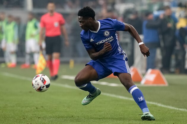 VIENNA, AUSTRIA - JULY 16:  Ola Aina of Chelsea in action during an friendly match between SK Rapid Vienna and Chelsea F.C. at Allianz Stadion on July 16, 2016 in Vienna, Austria.  (Photo by Matej Divizna/Getty Images)