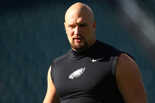 PHILADELPHIA, PA - NOVEMBER 15: Lane Johnson #65 of the Philadelphia Eagles before the start of a football game against the Miami Dolphins at Lincoln Financial Field on November 15, 2015 in Philadelphia, Pennsylvania. (Photo by Rich Schultz /Getty Images)
