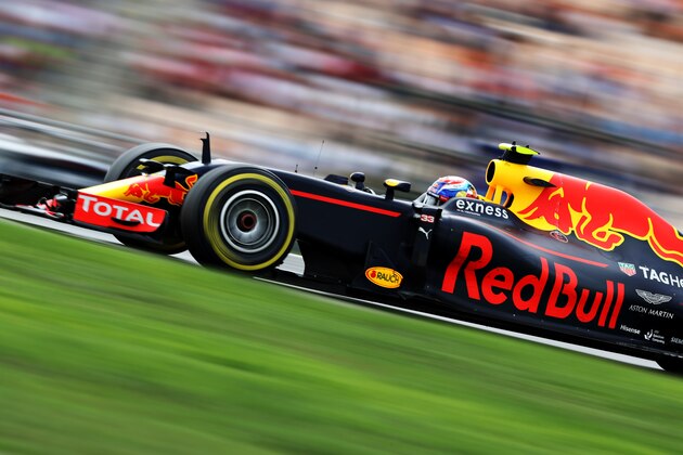 HOCKENHEIM, GERMANY - JULY 31: Max Verstappen of the Netherlands driving the (33) Red Bull Racing Red Bull-TAG Heuer RB12 TAG Heuer on track during the Formula One Grand Prix of Germany at Hockenheimring on July 31, 2016 in Hockenheim, Germany.  (Photo by Mark Thompson/Getty Images)
