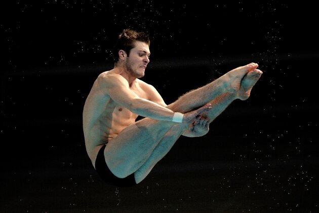KAZAN, RUSSIA - JULY 30:  Mike Hixon of the United States competes in the Men's 3m Springboard Diving Semi-finals on day six of the 16th FINA World Championships at the Aquatics Palace on July 30, 2015 in Kazan, Russia.  (Photo by Adam Pretty/Getty Images)