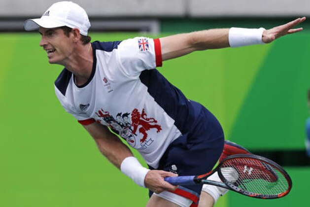Andy Murray, of England, serves to Viktor Troicki, of Serbia, at the 2016 Summer Olympics in Rio de Janeiro, Brazil, Sunday, Aug. 7, 2016. (AP Photo/Charles Krupa) Andy Murray, of England, serves to Viktor Troicki, of Serbia, at the 2016 Summer Olympics in Rio de Janeiro, Brazil, Sunday, Aug. 7, 2016. (AP Photo/Charles Krupa)