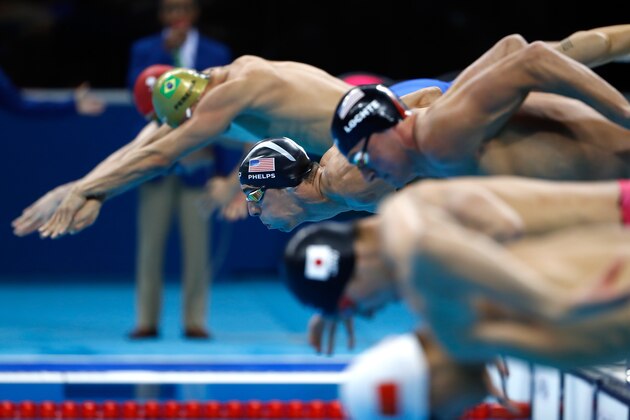 RIO DE JANEIRO, BRAZIL - AUGUST 11:  Michael Phelps of the United States competes in the Men's 200m Individual Medley Final on Day 6 of the Rio 2016 Olympic Games at the Olympic Aquatics Stadium on August 11, 2016 in Rio de Janeiro, Brazil.  (Photo by Clive Rose/Getty Images)