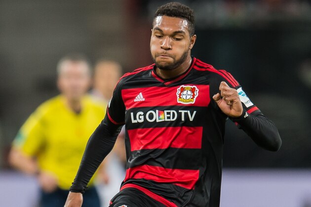 Jonathan Tah of Bayer 04 Leverkusen during the Bundesliga match between Bayer 04 Leverkusen and FC Bayern Munich on February 6, 2016 at the BayArena in Leverkusen, Germany.(Photo by VI Images via Getty Images)
