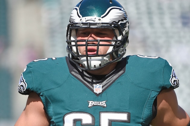 Oct 11, 2015; Philadelphia, PA, USA; Philadelphia Eagles tackle Lane Johnson (65) during warmups before game against the New Orleans Saints at Lincoln Financial Field. The Eagles defeated the Saints, 39-17. Mandatory Credit: Eric Hartline-USA TODAY Sports