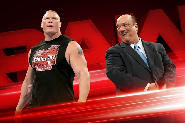 Brock Lesnar and Paul Heyman return to Raw to hype SummerSlam.
