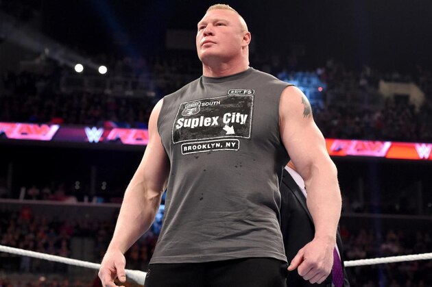 LAS VEGAS, NV - JULY 8:  Brock Lesnar walks to the scale during the UFC 200 weigh-ins at T-Mobile Arena on July 8, 2016 in Las Vegas, Nevada. (Photo by Cooper Neill/Zuffa LLC/Zuffa LLC via Getty Images)