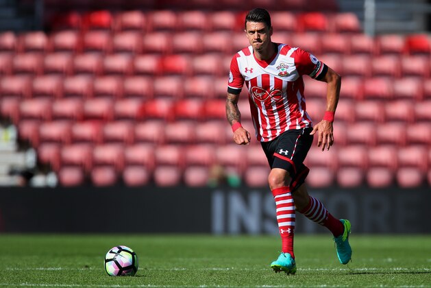 SOUTHAMPTON, ENGLAND - AUGUST 07:  Jose Fonte of Southampton in action during the pre-season friendly between Southampton and Athletic Club Bilbao at St Mary's Stadium on August 7, 2016 in Southampton, England.  (Photo by Jordan Mansfield/Getty Images)