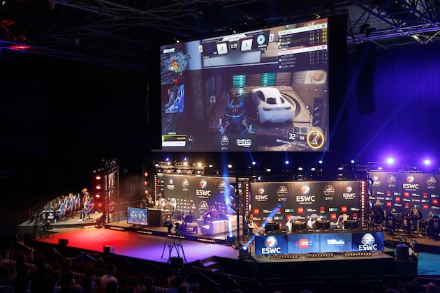People look at competitors playing Call of Duty Back Ops 3  during the ESWC (Electronic Sports World Cup) on May 7, 2016 at the Zenith in Paris.

The video game event gather the  world best video game teams for an international final on the last episode of the first-person video game franchise.  / AFP / FRANCOIS GUILLOT        (Photo credit should read FRANCOIS GUILLOT/AFP/Getty Images)