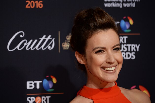 LONDON, ENGLAND - APRIL 28:  Presenter Charlie Webster poses on the red carpet at the BT Sport Industry Awards 2016 at Battersea Evolution on April 28, 2016 in London, England. The BT Sport Industry Awards is the most prestigious commercial sports awards ceremony in Europe, where over 1750 of the industry's key decision-makers mix with high profile sporting celebrities for the most important networking occasion in the sport business calendar.  (Photo by Anthony Harvey/Getty Images for BT Sport Industry Awards)
