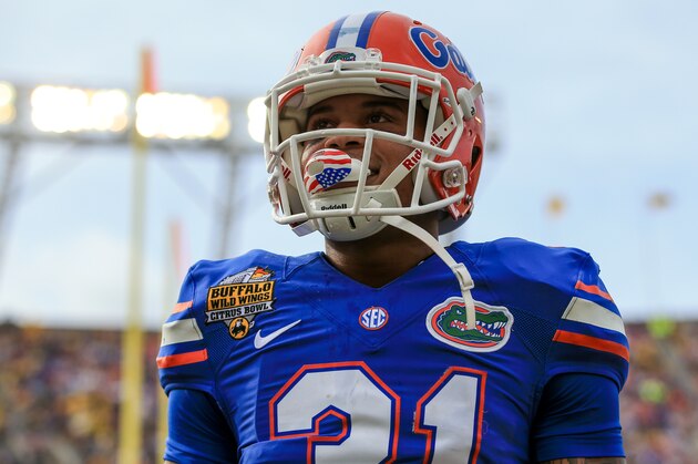 ORLANDO, FL - JANUARY 01: Jalen Tabor #31 of the Florida Gators looks on during the Buffalo Wild Wings Citrus Bowl game against the Michigan Wolverines at the Orlando Citrus Bowl on January 1, 2016 in Orlando, Florida.  (Photo by Rob Foldy/Getty Images)