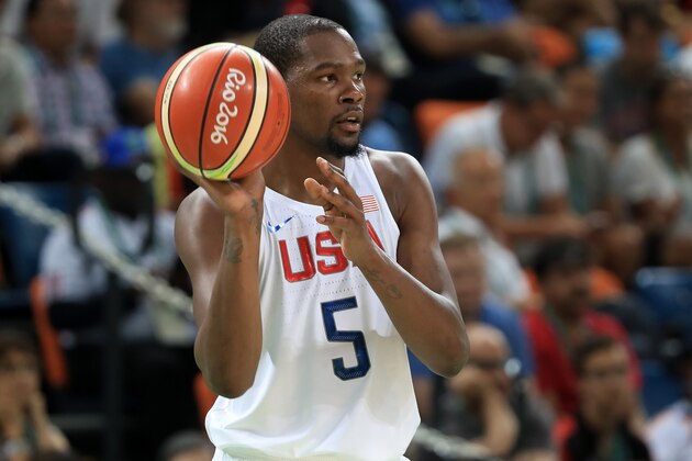 RIO DE JANEIRO, BRAZIL - AUGUST 17:  Kevin Durant