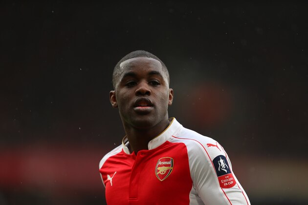 LONDON, ENGLAND - FEBRUARY 20 :  Joel Campbell of Arsenal during the Emirates FA Cup match between Arsenal and Hull City at the Emirates Stadium on February 20, 2016 in London, England.  (Photo by Catherine Ivill - AMA/Getty Images)