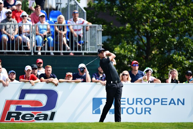 PRAGUE, CZECH REPUBLIC - AUGUST 20:  Thomas Pieters of Belgium tees off on the 1st hole during day three of the D+D REAL Czech Masters at Albatross Golf Resort at Albatross Golf Resort on August 20, 2016 in Prague, Czech Republic.  (Photo by Richard Martin-Roberts/Getty Images)