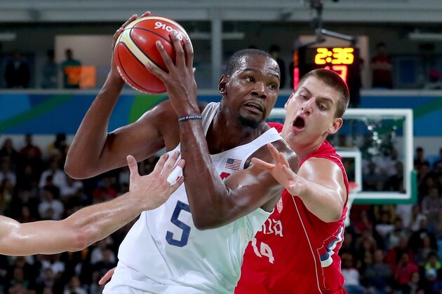 RIO DE JANEIRO, BRAZIL - AUGUST 12:  Kevin Durant