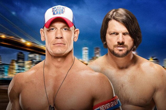 IMAGE DISTRIBUTED FOR WWE - WWE superstar John Cena makes a special appearance at WrestleMania 32 at AT&T Stadium on Sunday, April 3, 2016, in Arlington, Texas. (Brandon Wade/AP Images for WWE)