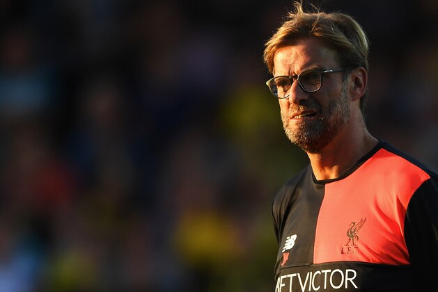 BURTON UPON TRENT, ENGLAND - AUGUST 23:  Jurgen Klopp, Manager of Liverpool looks on prior to the EFL Cup second round match between Burton Albion and Liverpool at Pirelli Stadium on August 23, 2016 in Burton upon Trent, England.  (Photo by Gareth Copley/Getty Images)