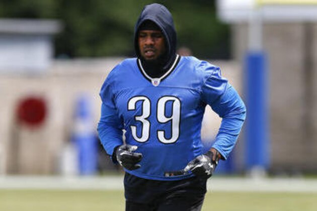 Detroit Lions running back Stevan Ridley runs during NFL football practice in Allen Park, Mich., Tuesday, June 14, 2016. (AP Photo/Paul Sancya) Detroit Lions running back Stevan Ridley runs during NFL football practice in Allen Park, Mich., Tuesday, June 14, 2016. (AP Photo/Paul Sancya)