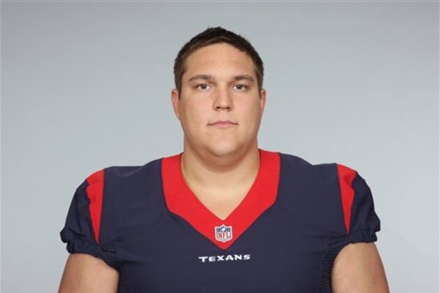 This is a 2016 photo of Nick Martin of the Houston Texans NFL football team. This image reflects the Houston Texans active roster as of Thursday, May 5, 2016 when this image was taken. (AP Photo)