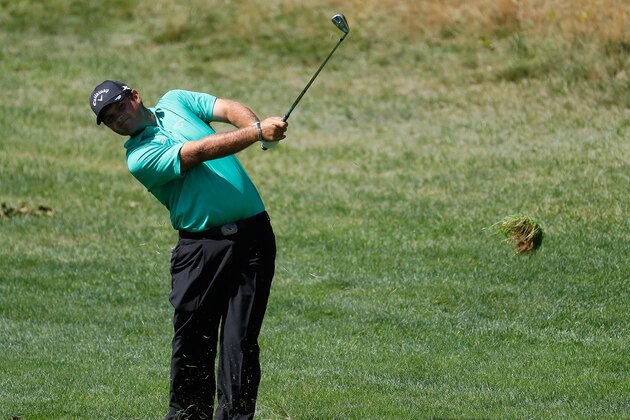FARMINGDALE, NY - AUGUST 25:  Patrick Reed plays his second shot on the second hole during the first round of The Barclays in the PGA Tour FedExCup Play-Offs on the Black Course at Bethpage State Park on August 25, 2016 in Farmingdale, New York.  (Photo by Kevin C. Cox/Getty Images)