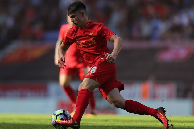 WIGAN, ENGLAND - JULY 17:  Ben Woodburn of Liverpool during the Pre-Season Friendly match between Wigan Athletic and Liverpool at JJB Stadium on July 17, 2016 in Wigan, England.  (Photo by Nigel Roddis/Getty Images)