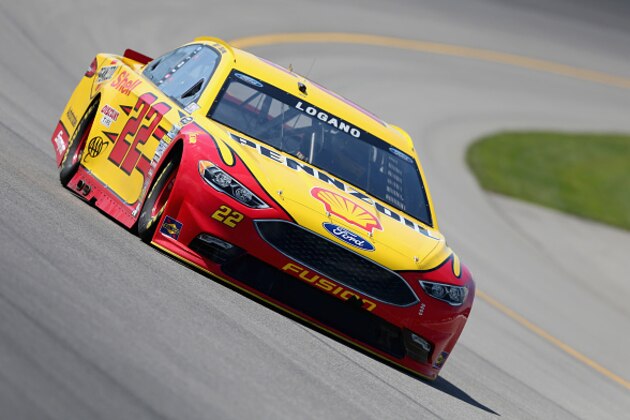 BROOKLYN, MI - AUGUST 26:  Joey Logano, driver of the