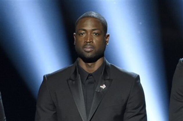 NBA player Dwyane Wade speaks at the ESPY Awards at the Microsoft Theater on Wednesday, July 13, 2016, in Los Angeles. (Photo by Chris Pizzello/Invision/AP)