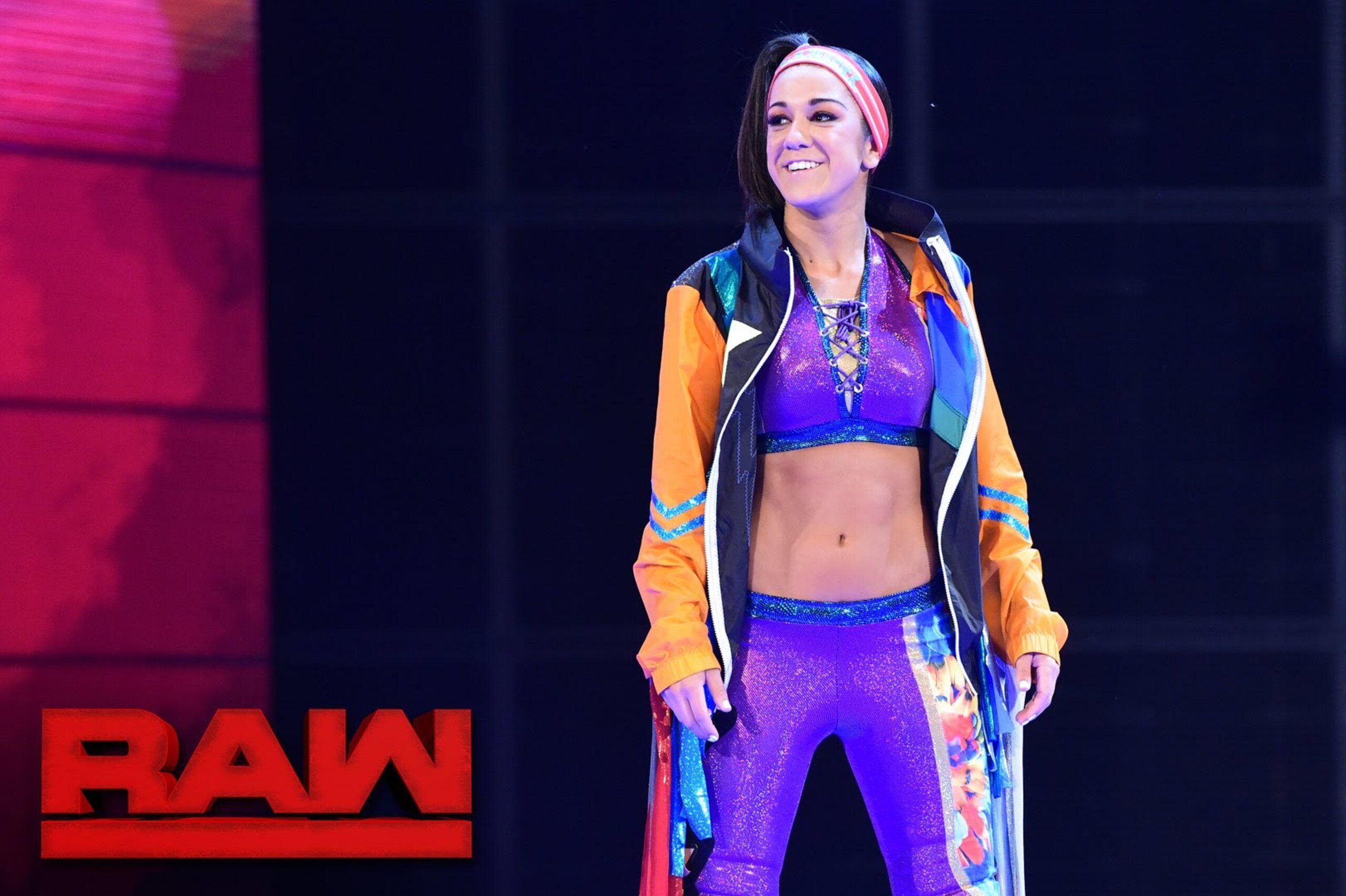 Bayley makes her Raw debut to a huge ovation. Bayley makes her Raw debut to a huge ovation.