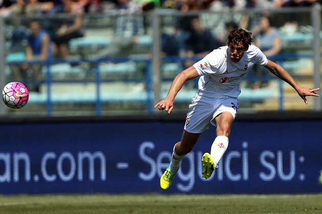 EMPOLI, ITALY - APRIL 10: Marcos Alonso of ACF Fiorentina in action during the Serie A match between Empoli FC and ACF Fiorentina at Stadio Carlo Castellani on April 10, 2016 in Empoli, Italy.  (Photo by Gabriele Maltinti/Getty Images)