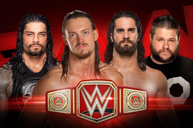 The four men who will compete for the Universal Championship.