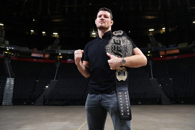 MANCHESTER, ENGLAND - AUGUST 26: Michael Bisping poses for a photograph ahead of UFC 204 on August 26, 2016 in Manchester, England. (Photo by Chris Brunskill/Zuffa LLC)