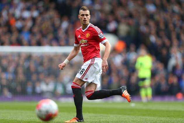 LONDON, ENGLAND - APRIL 10:  Morgan Schneiderlin of Manchester United during the Barclays Premier League match between Tottenham Hotspur and Manchester United at White Hart Lane on April 10 2016 in London, England.  (Photo by Catherine Ivill - AMA/Getty Images)