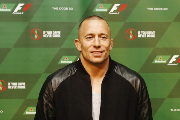 MONTREAL, QC - JUNE 12:  MMA fighter Georges St-Pierre arrives at the Official F1 Heineken Party After The Canadian Grand Prix, on June 12, 2016 in Montreal, Canada. (Photo by Mark Blinch/Getty Images for Heineken)