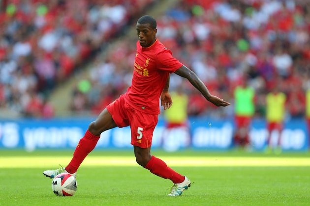 LONDON, ENGLAND - AUGUST 06: Georginio Wijnaldum of Liverpool during the International Champions Cup 2016 match between Liverpool and Barcelona at Wembley Stadium on August 6, 2016 in London, England. (Photo by Catherine Ivill - AMA/Getty Images)