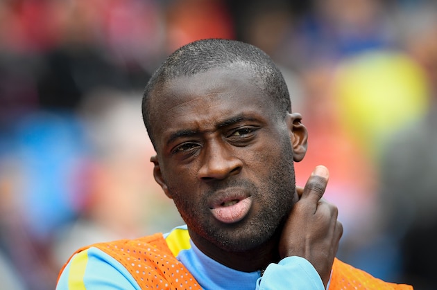 Manchester City's Ivory Coast midfielder Yaya Toure enters the pitch prior to the friendly football match between Arsenal and Manchester City at the Ullevi stadium in Gothenburg on August 7, 2016. / AFP / JONATHAN NACKSTRAND        (Photo credit should read JONATHAN NACKSTRAND/AFP/Getty Images)
