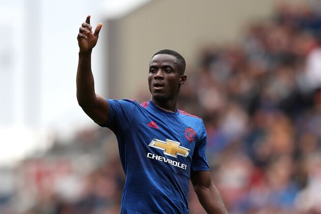 WIGAN, ENGLAND - JULY 16: Eric Bailly of Manchester United gestures during the pre season friendly match between Wigan Athletic and Manchester United at the JJB Stadium on July 16, 2016 in Wigan, England. (Photo by Chris Brunskill/Getty Images)